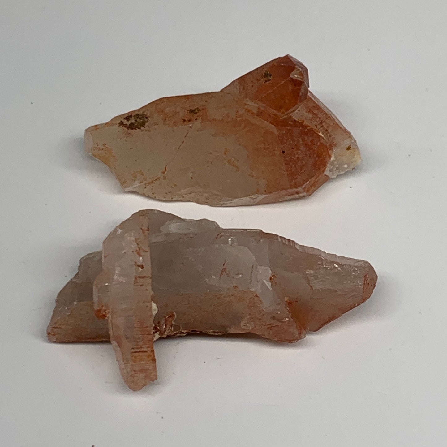 69.3g, 2.2"-2.4", 2pcs, Natural Red Quartz Crystal Terminated @Morocco, B11408