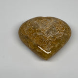 83.2g, 2"x2.2"x0.9", Natural Golden Quartz Heart Small Polished Crystal, B24825