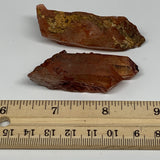 53.7g, 2.3"-2.4", 2pcs, Natural Red Quartz Crystal Terminated @Morocco, B11409