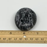 88.8g, 2.2"x1.7"x1", Indigo Gabro (Merlinite) Palm-Stone @Madagascar, B17894