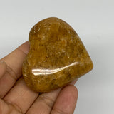 81.8g, 2"x2.2"x0.9", Natural Golden Quartz Heart Small Polished Crystal, B24828