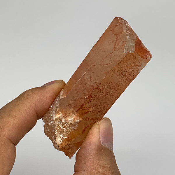 64.7g, 2.4"x1.2"x0.9", Natural Red Quartz Crystal Terminated @Morocco, B11411