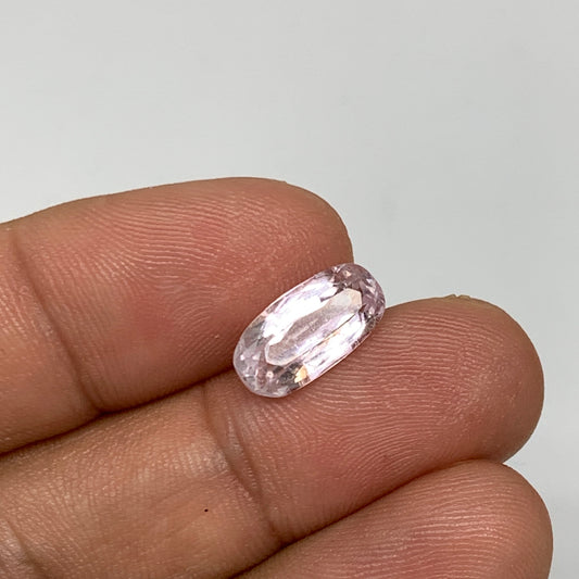 3.38cts, 13mmx6mmx4mm, Kunzite Crystal Facetted Cut Stone @Afghanistan, CTS43