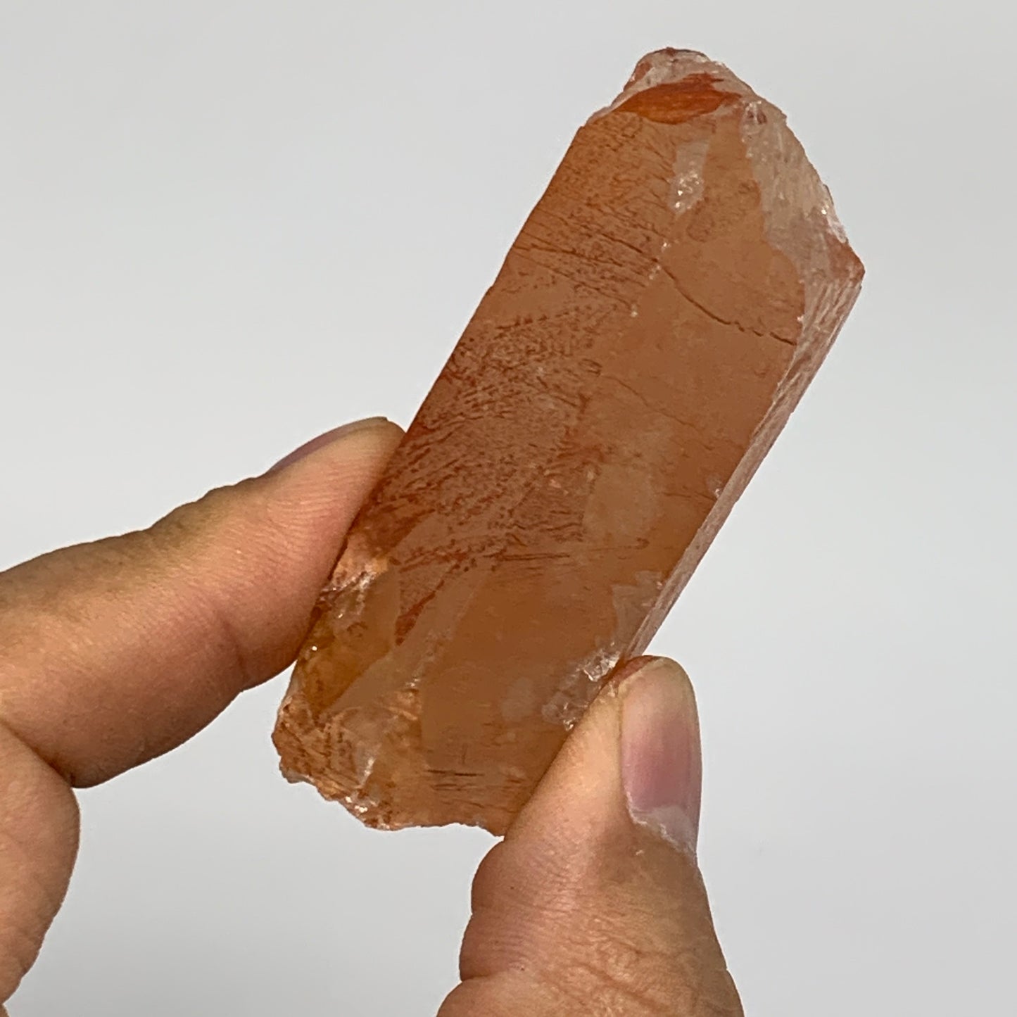 64.7g, 2.4"x1.2"x0.9", Natural Red Quartz Crystal Terminated @Morocco, B11411