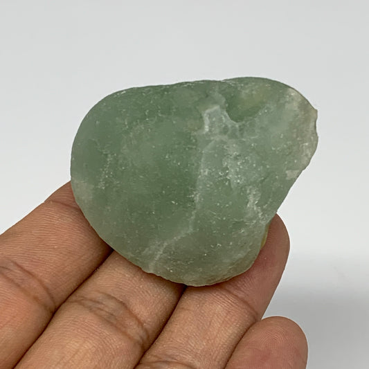 84g, 1.8"x1.5"x1.2" Fluorite Tumbled Rough Home Decor @Mexico, B18647