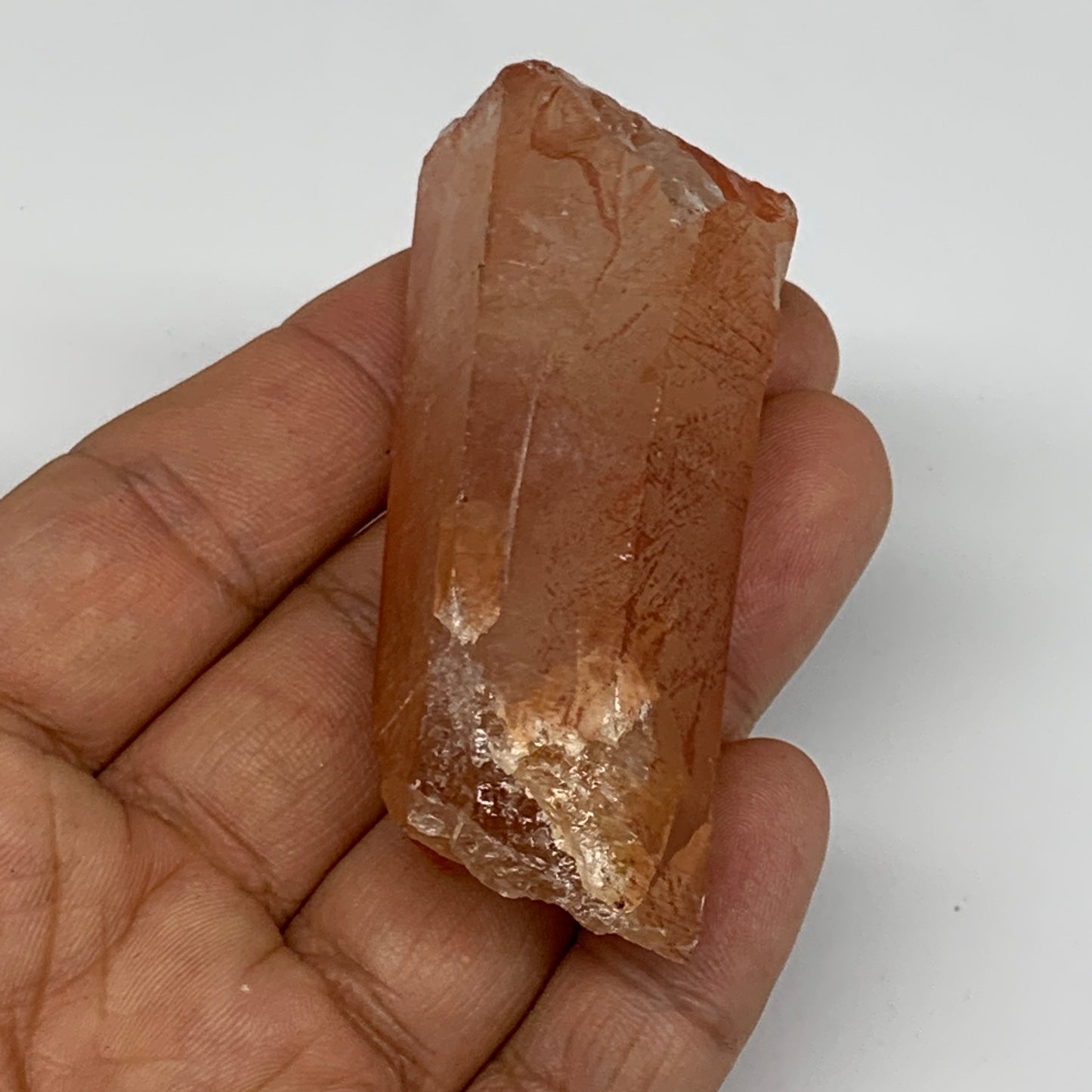 64.7g, 2.4"x1.2"x0.9", Natural Red Quartz Crystal Terminated @Morocco, B11411