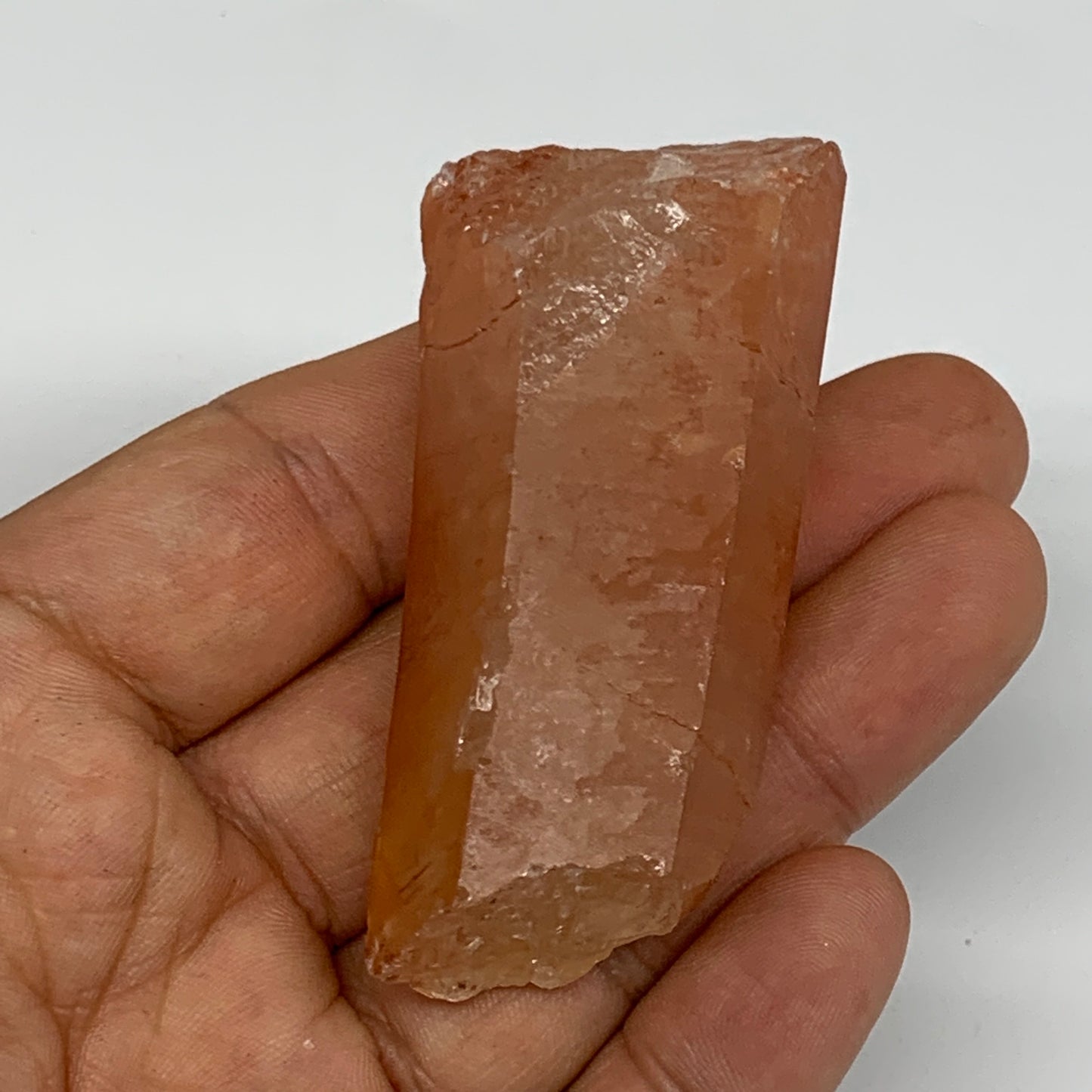 64.7g, 2.4"x1.2"x0.9", Natural Red Quartz Crystal Terminated @Morocco, B11411