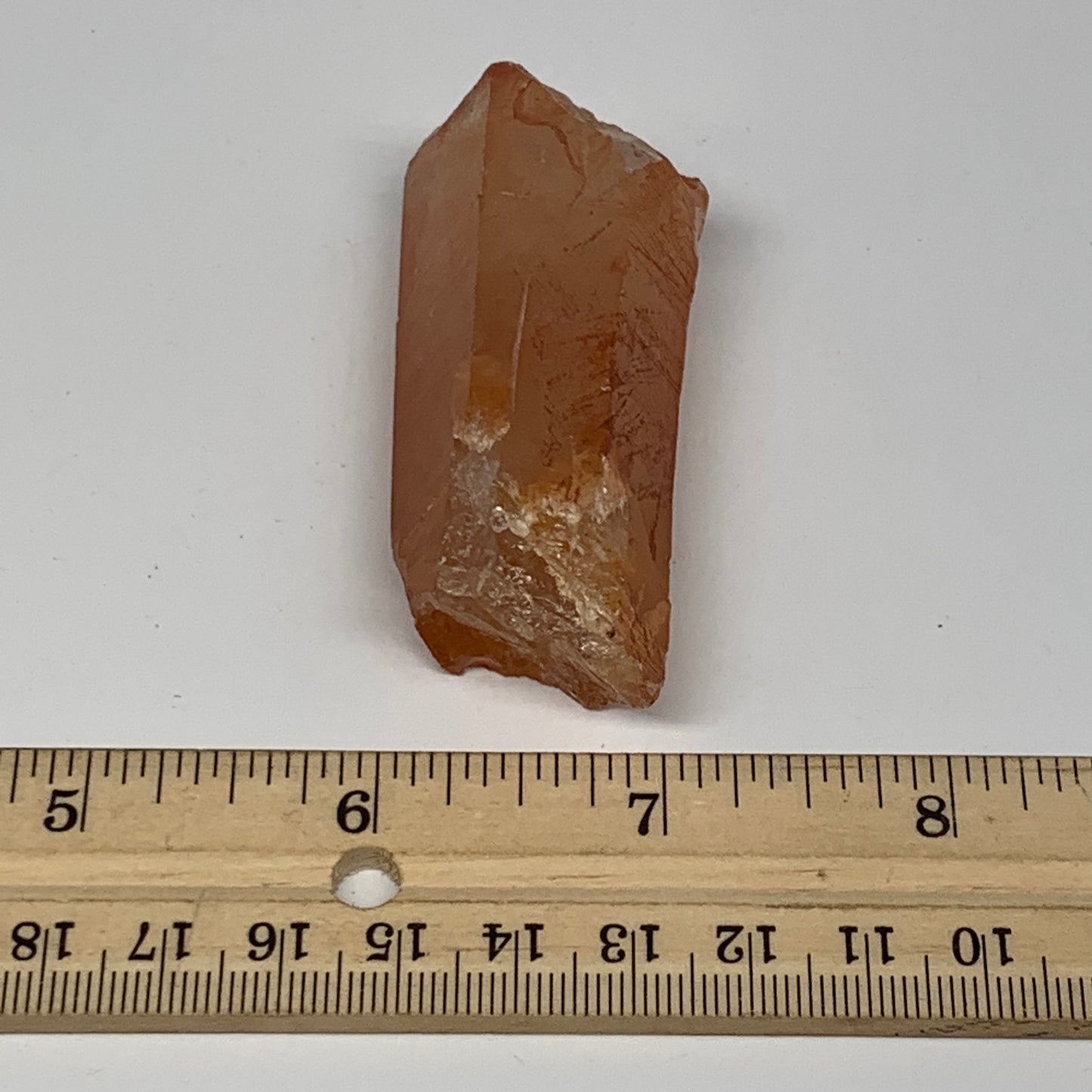 64.7g, 2.4"x1.2"x0.9", Natural Red Quartz Crystal Terminated @Morocco, B11411