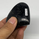 111.5g, 2.1"x2.3"x0.9", Black Tourmaline Heart Polished Crystal Home Decor, B217