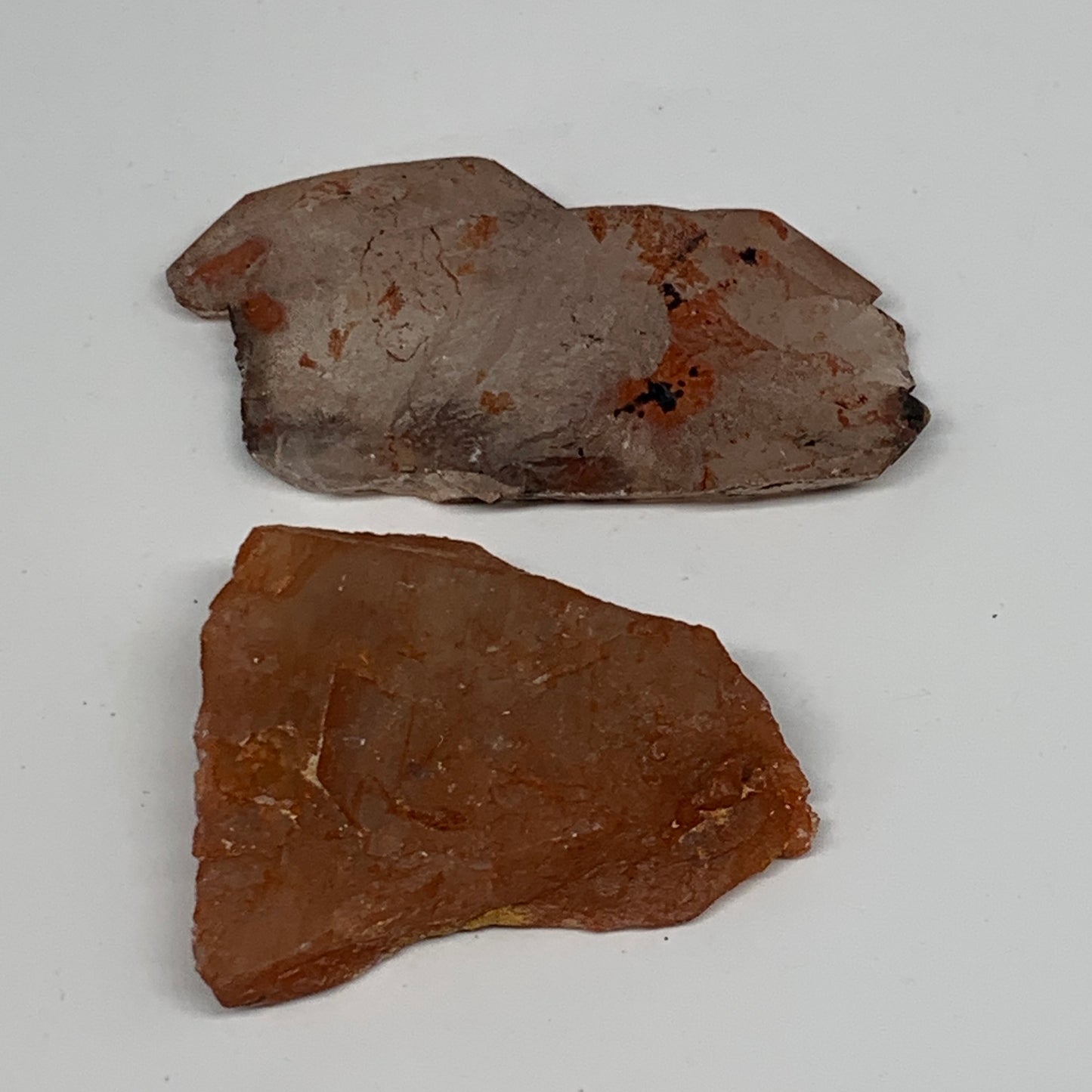 59g, 1.9"-2.7", 2pcs, Natural Red Quartz Crystal Terminated @Morocco, B11412