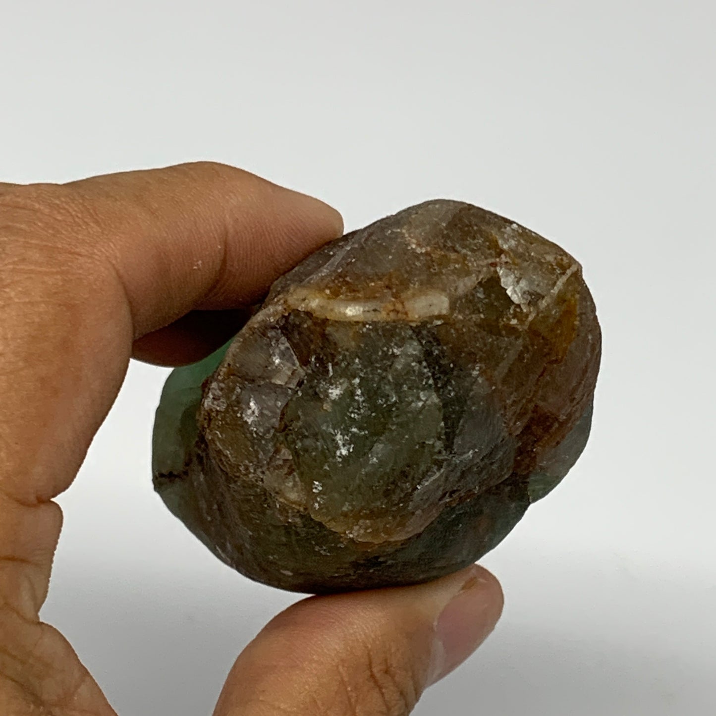 161.9g, 2.7"x1.7"x1.5" Fluorite Tumbled Rough Home Decor @Mexico, B18649