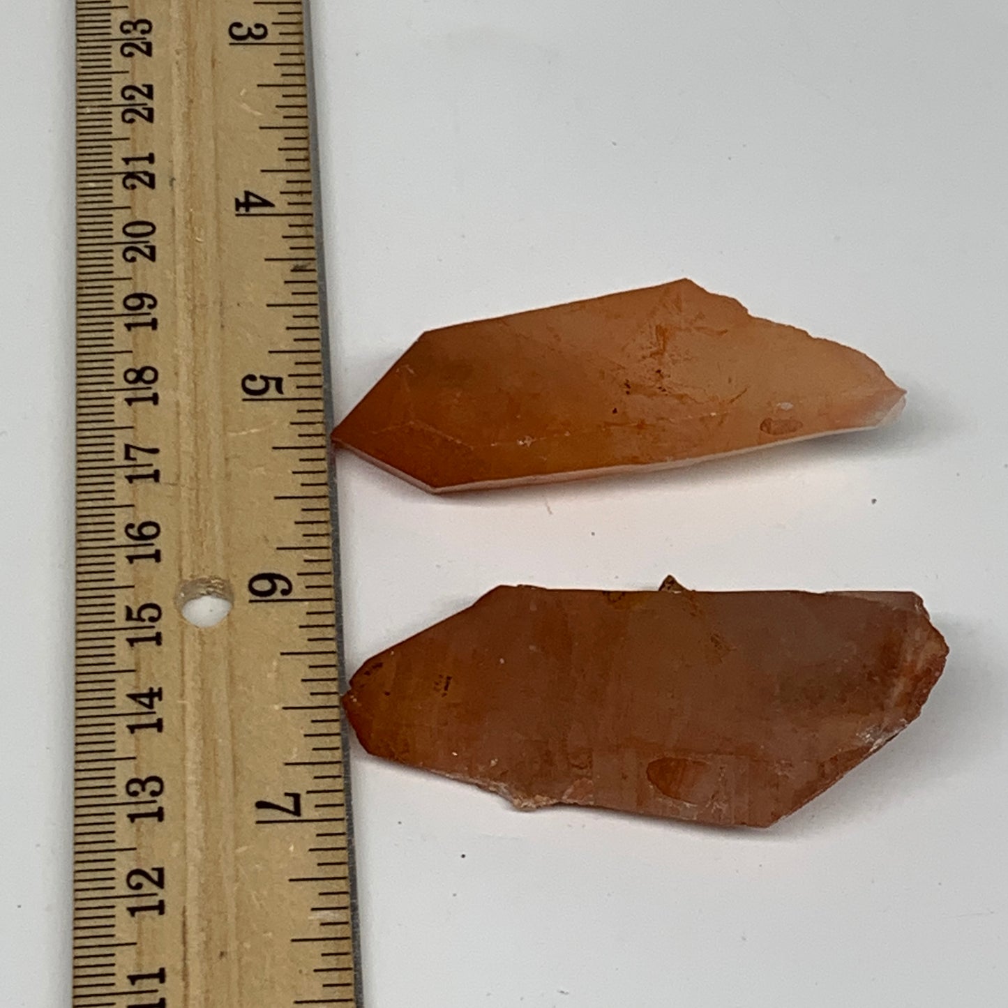 51.5g, 2.3"-2.4", 2pcs, Natural Red Quartz Crystal Terminated @Morocco, B11413