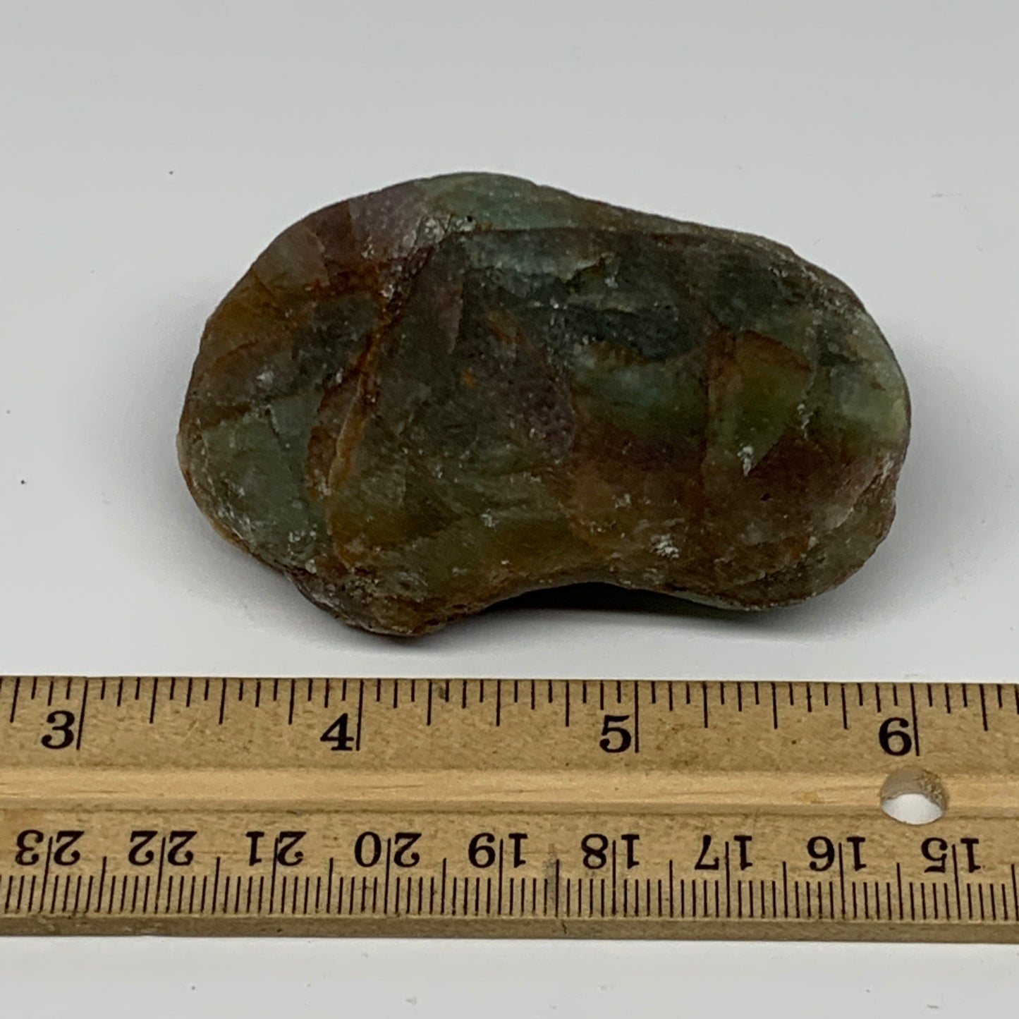 161.9g, 2.7"x1.7"x1.5" Fluorite Tumbled Rough Home Decor @Mexico, B18649