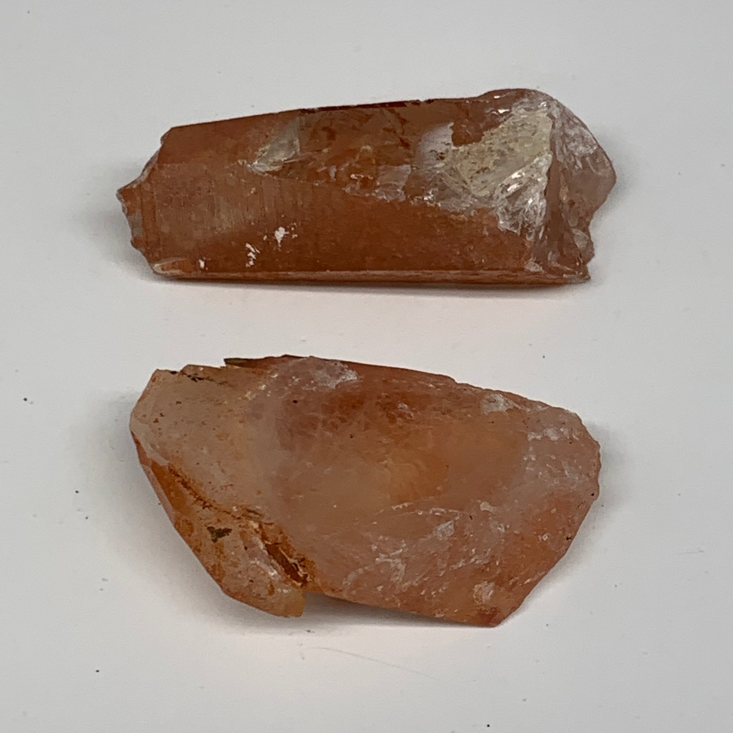 65g, 1.9"-2.3", 2pcs, Natural Red Quartz Crystal Terminated @Morocco, B11414