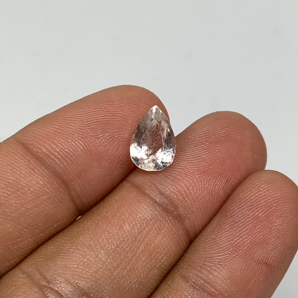 2.94cts, 10mmx7mmx5mm, Kunzite Crystal Facetted Cut Stone @Afghanistan, CTS47