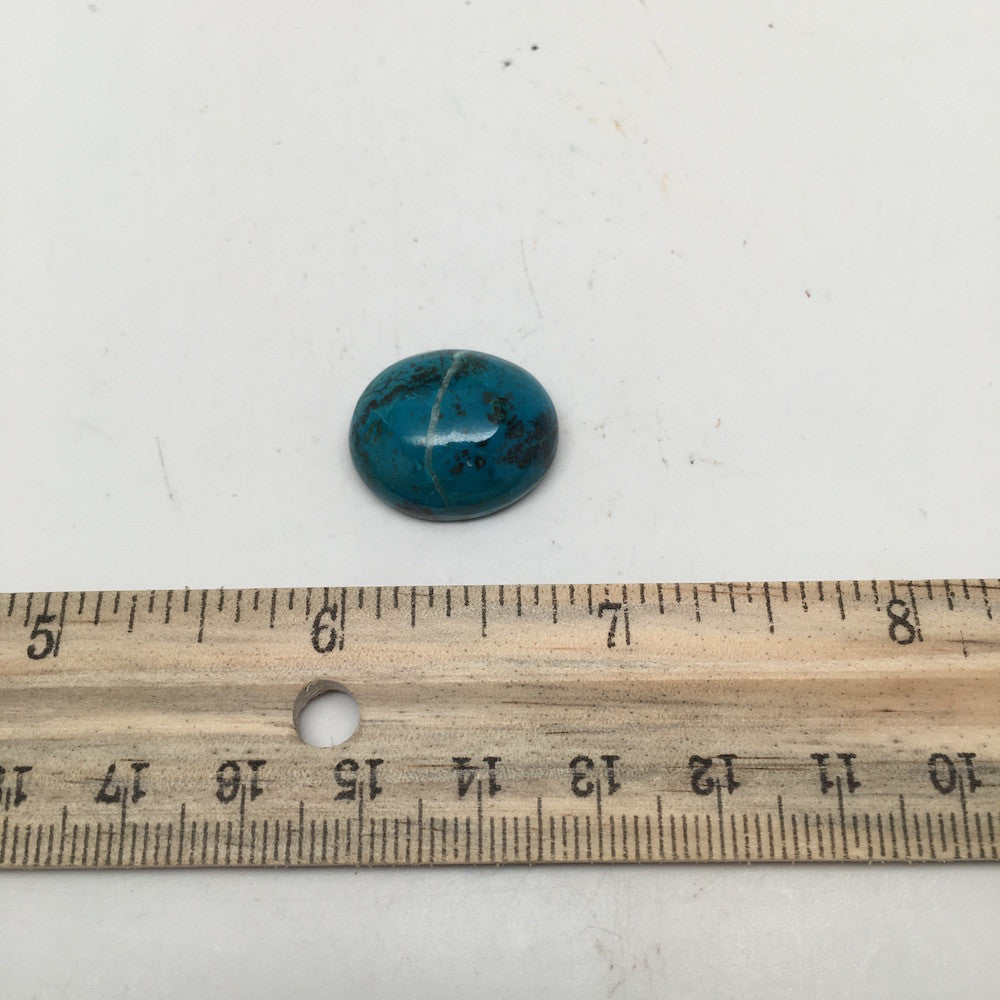 26.5 cts Natural Oval Shape Chrysocolla Cabochon From Mexico, CC18 - watangem.com