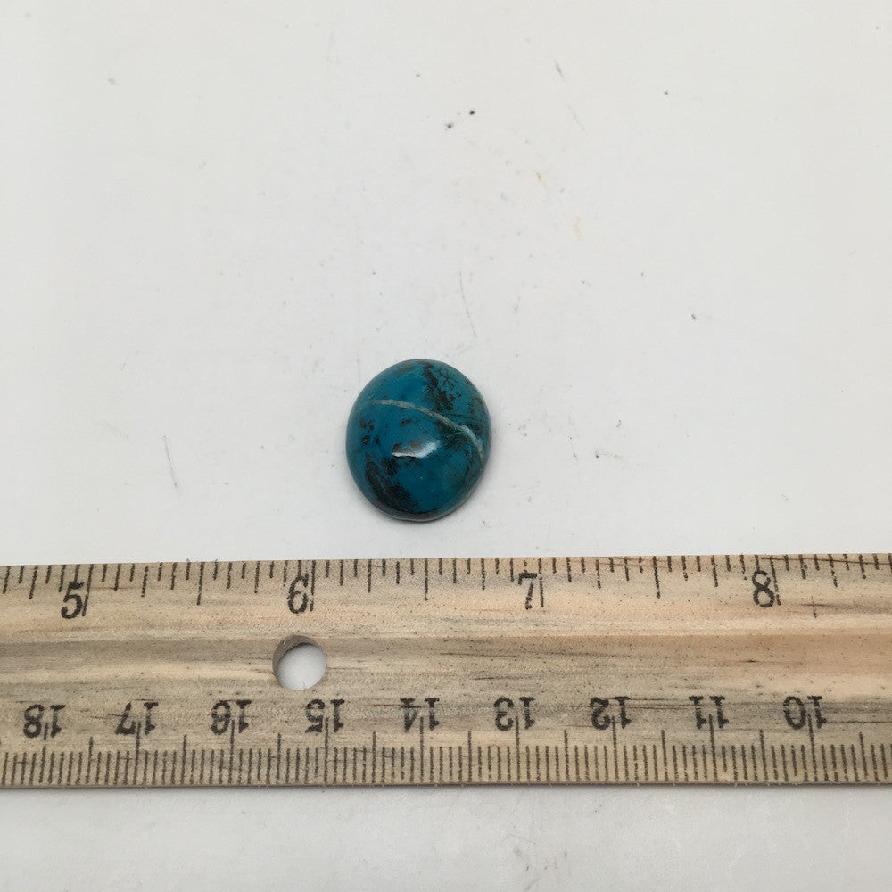 26.5 cts Natural Oval Shape Chrysocolla Cabochon From Mexico, CC18 - watangem.com