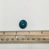 26.5 cts Natural Oval Shape Chrysocolla Cabochon From Mexico, CC18 - watangem.com