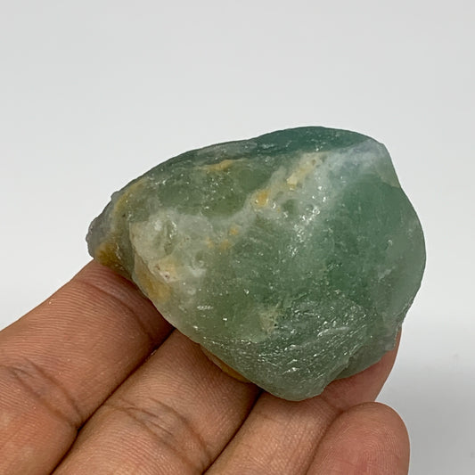 92.6g, 2"x1.6"x1.4" Fluorite Tumbled Rough Home Decor @Mexico, B18653