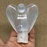 305.6g, 4"x3.2"x1.7"Natural Selenite (Satin Spar) Angel Crystal @Morocco,B8916