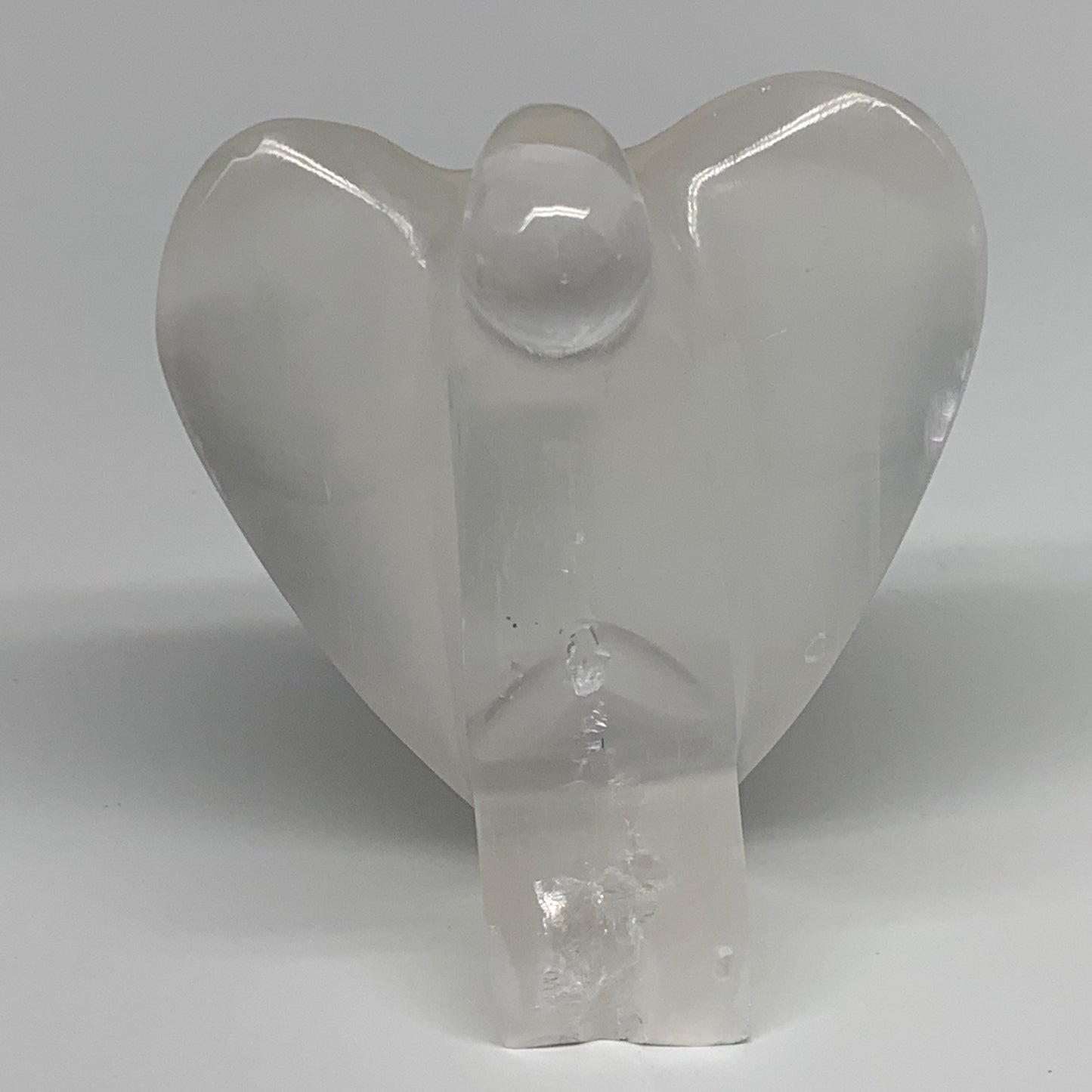 305.6g, 4"x3.2"x1.7"Natural Selenite (Satin Spar) Angel Crystal @Morocco,B8916
