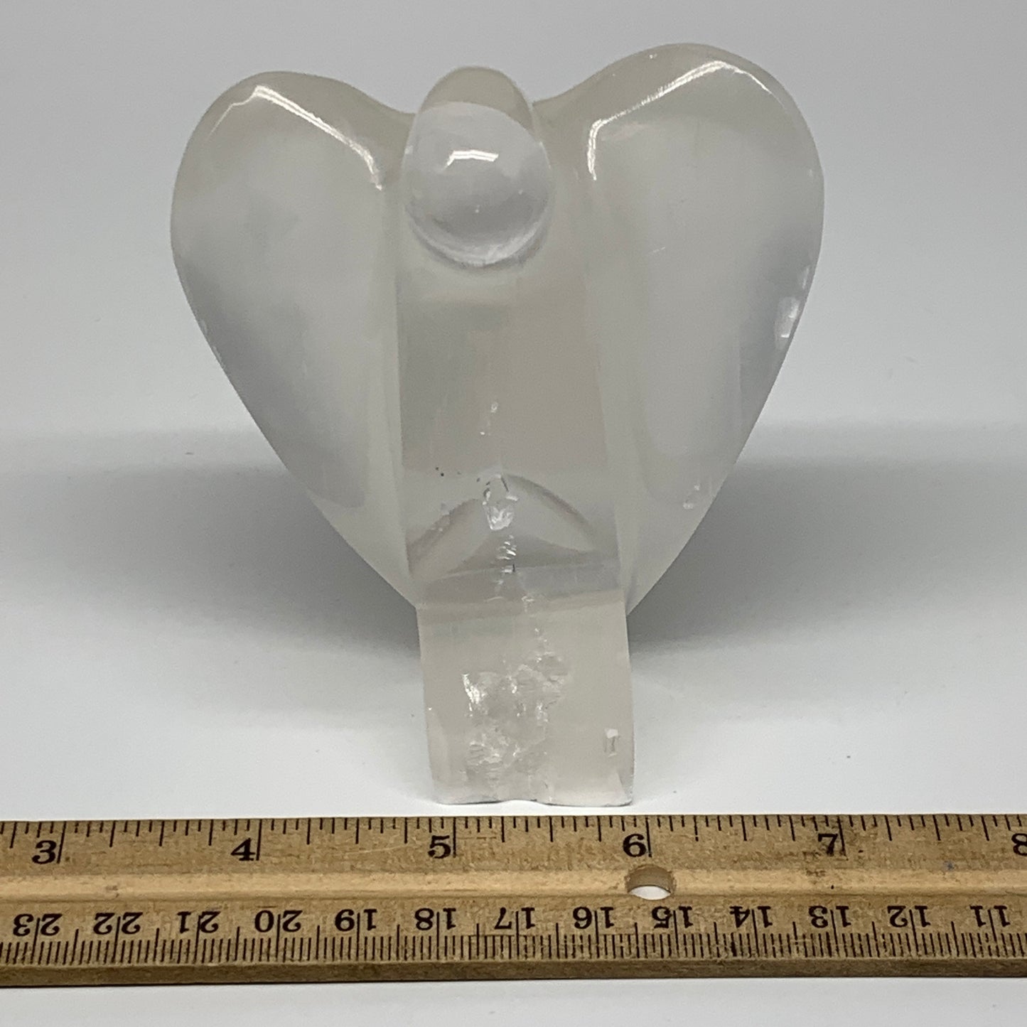 305.6g, 4"x3.2"x1.7"Natural Selenite (Satin Spar) Angel Crystal @Morocco,B8916