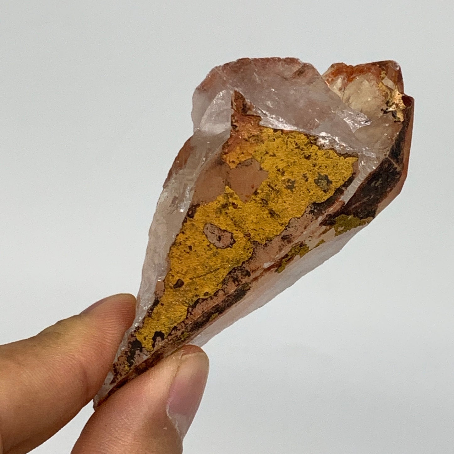 52.9g, 3"x1.5"x0.7", Natural Red Quartz Crystal Terminated @Morocco, B11419