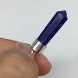 21cts, 30mm x 9mm x 8mm,Lapis Lazuli Pendant Sterling Silver @Afghanistan,FP79