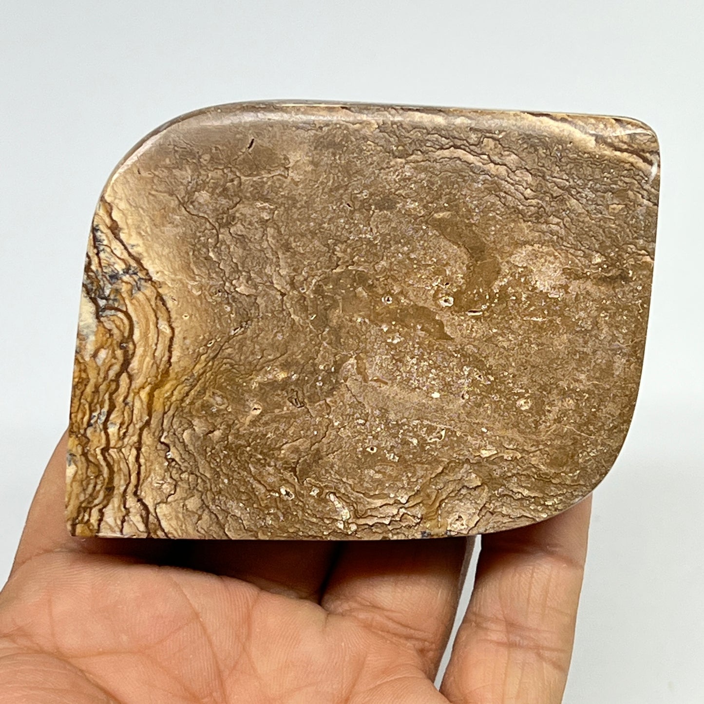 198.8g, 2.9"x2.3"x0.8" Picture Jasper Rectangle Gemstone Home Decor, B20109