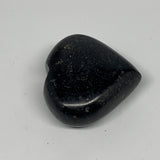 108.6g, 2"x2.1"x1", Black Tourmaline Heart Polished Crystal Home Decor, B21801
