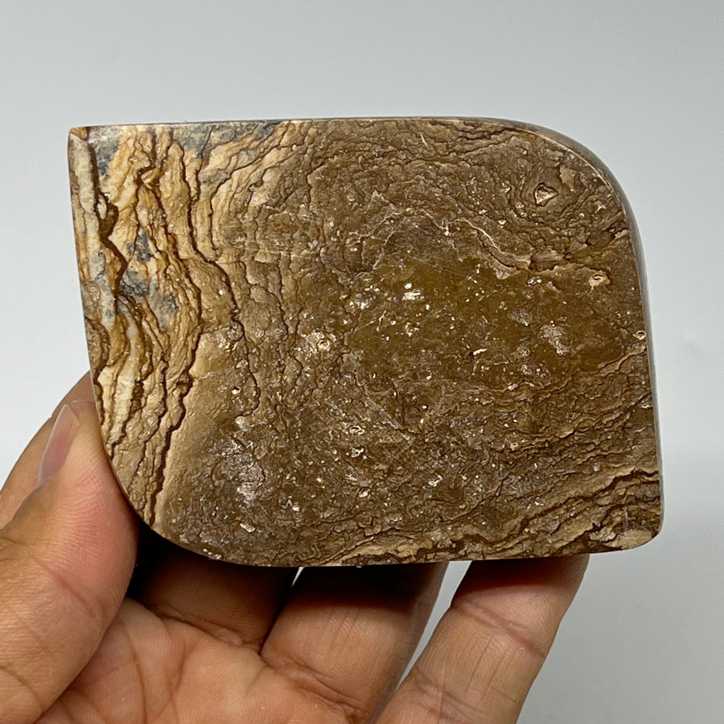 198.8g, 2.9"x2.3"x0.8" Picture Jasper Rectangle Gemstone Home Decor, B20109