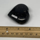 108.6g, 2"x2.1"x1", Black Tourmaline Heart Polished Crystal Home Decor, B21801