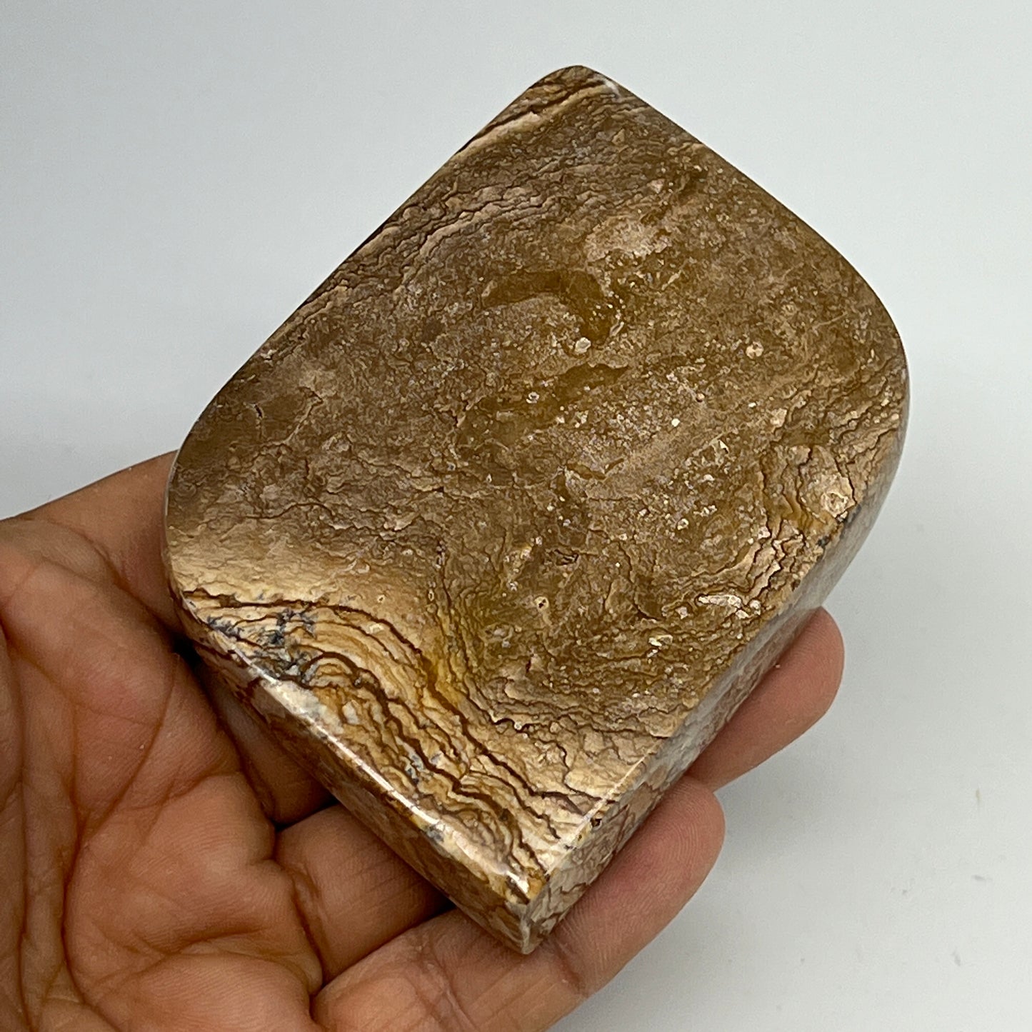 198.8g, 2.9"x2.3"x0.8" Picture Jasper Rectangle Gemstone Home Decor, B20109