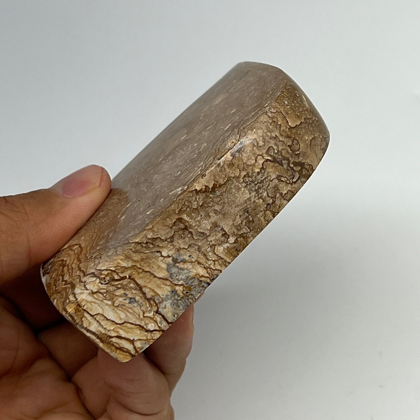 198.8g, 2.9"x2.3"x0.8" Picture Jasper Rectangle Gemstone Home Decor, B20109