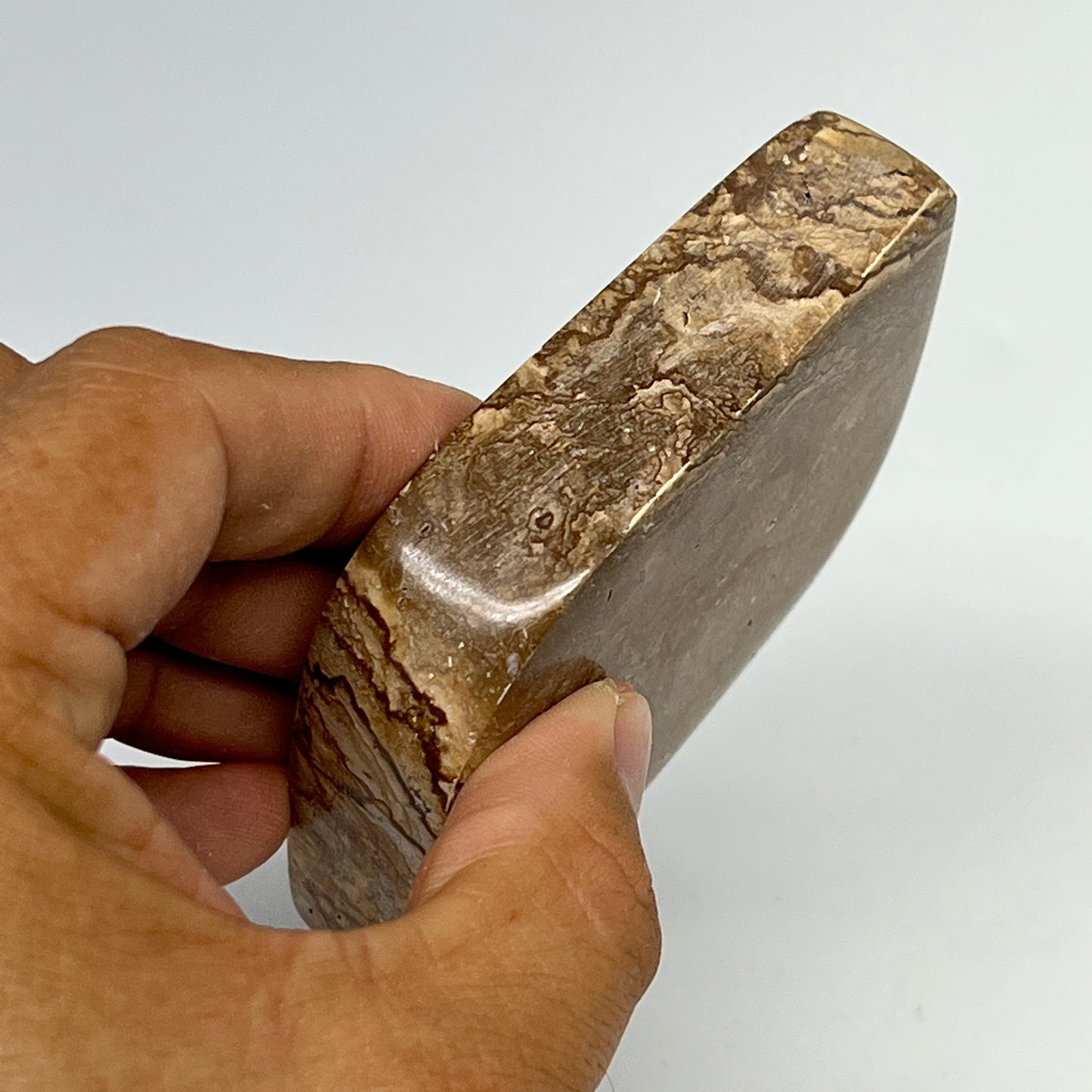 198.8g, 2.9"x2.3"x0.8" Picture Jasper Rectangle Gemstone Home Decor, B20109