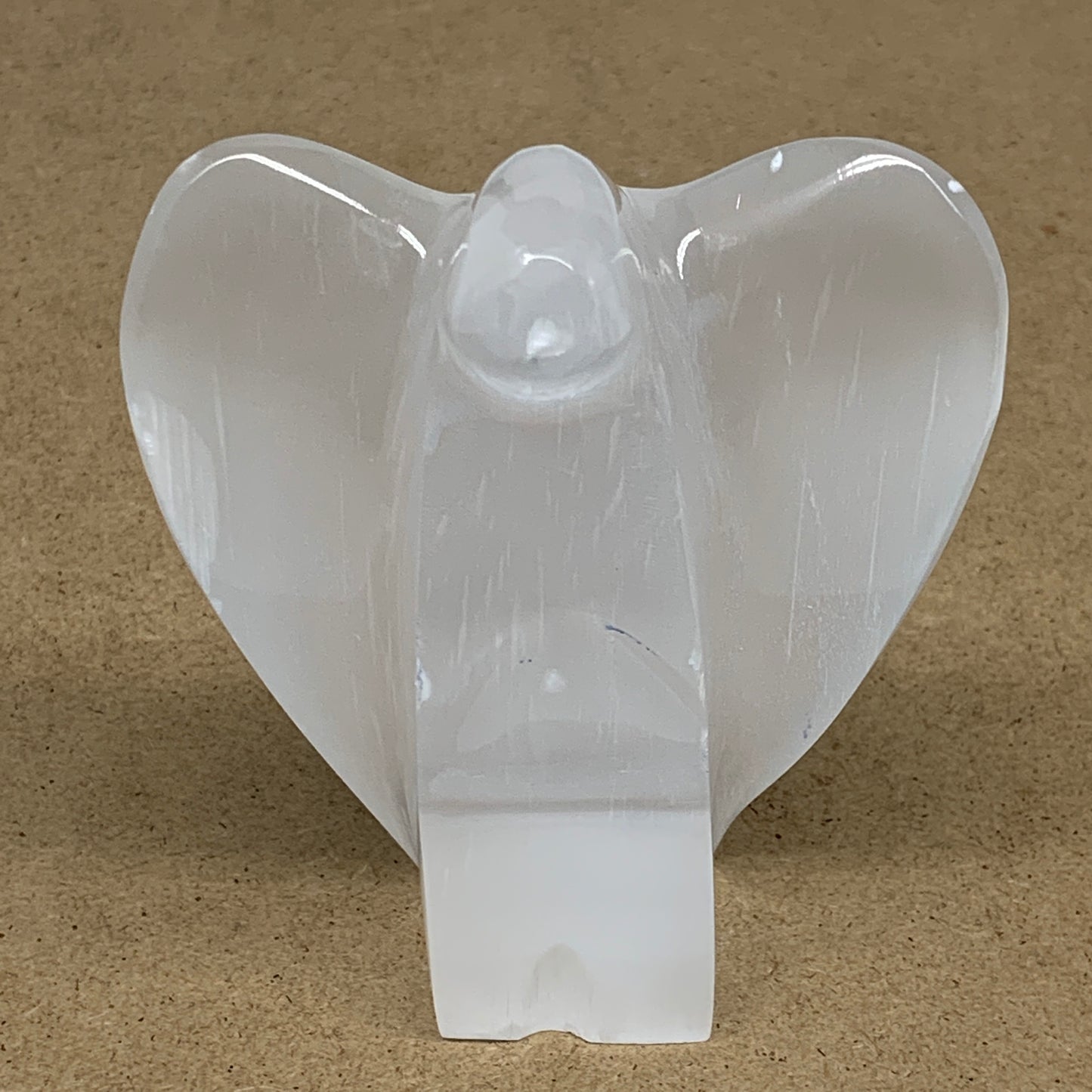 308.8g, 4"x3.3"x1.4"Natural Selenite (Satin Spar) Angel Crystal @Morocco,B8918