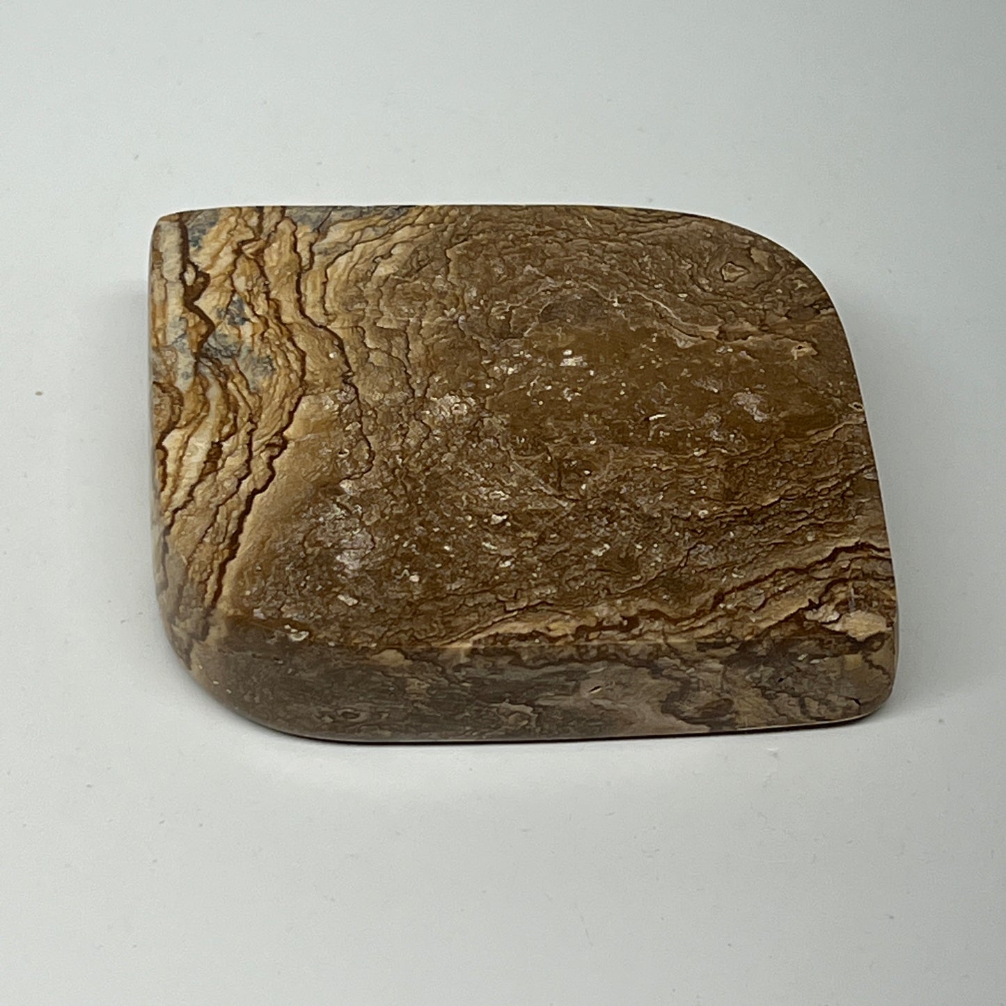 198.8g, 2.9"x2.3"x0.8" Picture Jasper Rectangle Gemstone Home Decor, B20109