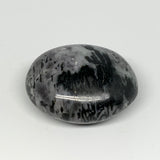 105.9g, 2.3"x1.8"x1.1", Indigo Gabro (Merlinite) Palm-Stone @Madagascar, B17903