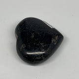 103.2g, 2"x2.2"x0.9", Black Tourmaline Heart Polished Crystal Home Decor, B21802