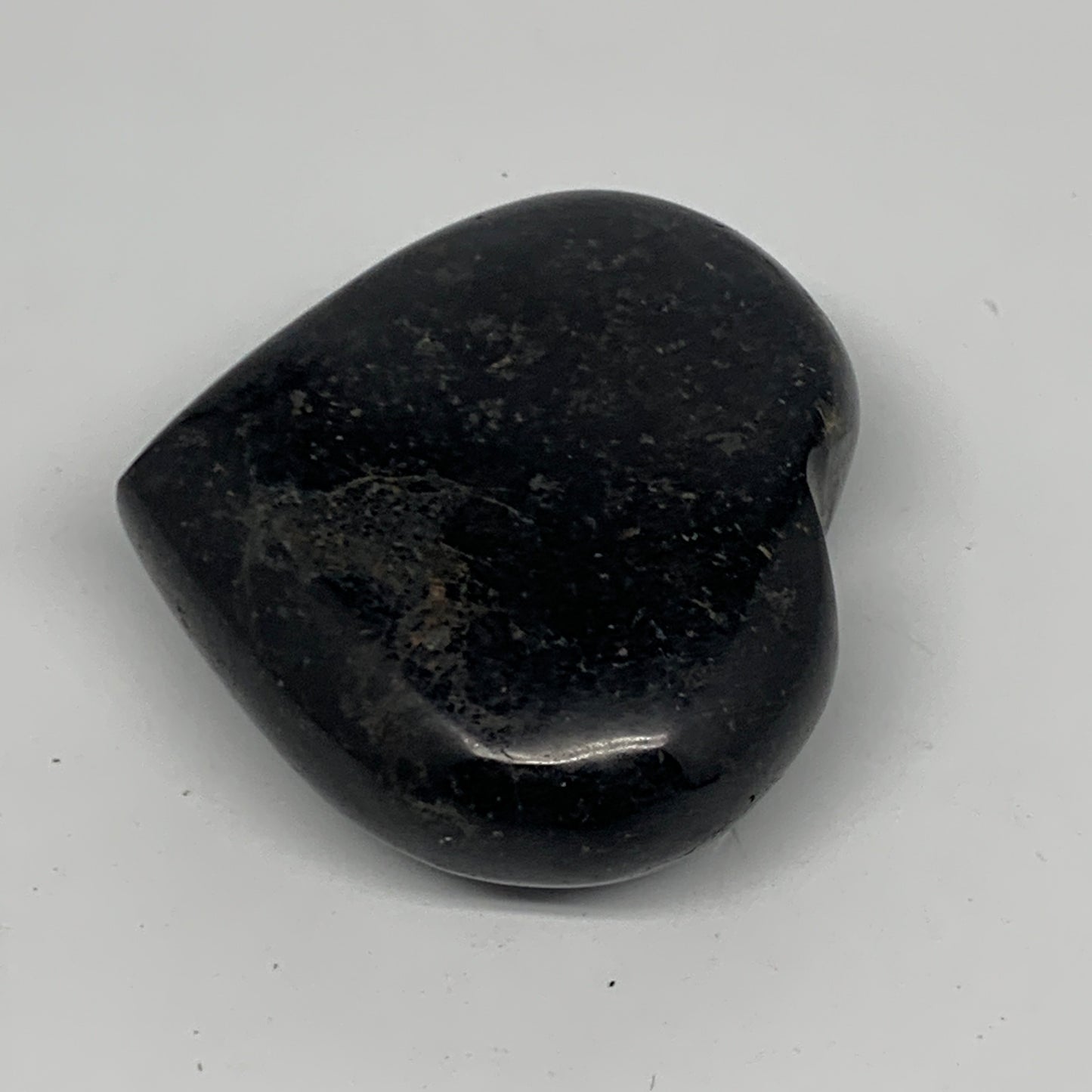 103.2g, 2"x2.2"x0.9", Black Tourmaline Heart Polished Crystal Home Decor, B21802