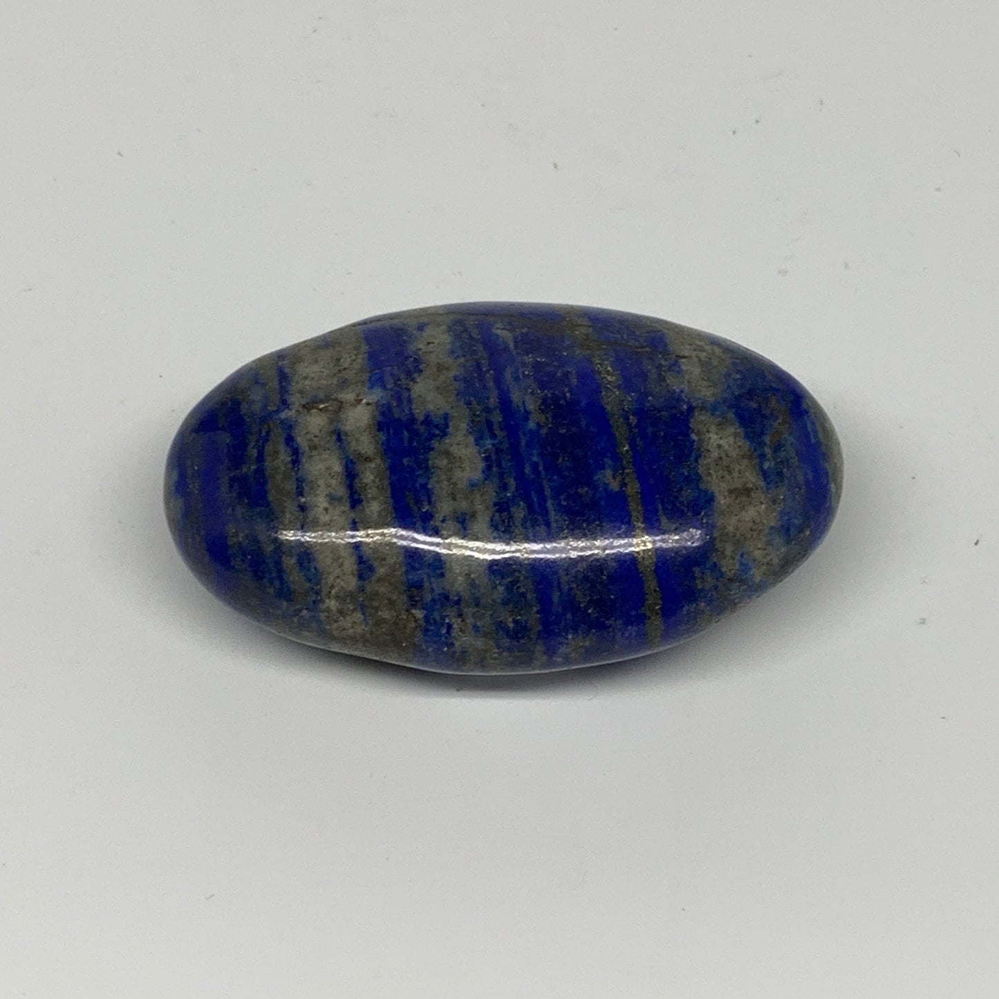 85g,2.5"x1.5"x0.8", Natural Lapis Lazuli Palm Stone @Afghanistan, B26307