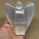 289g, 3.9"x3.4"x1.3"Natural Selenite (Satin Spar) Angel Crystal @Morocco,B8920