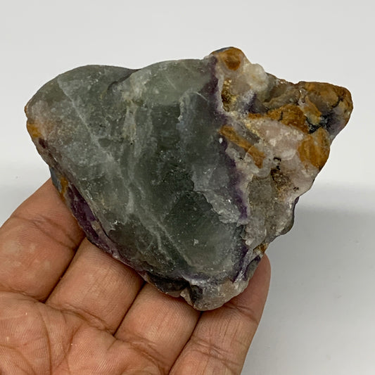 207.9g, 3.3"x2.3"x1.5" Fluorite Tumbled Rough Home Decor @Mexico, B18657