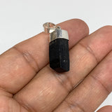 18cts, 21mm x 9mm, Natural Tourmaline Pendant Sterling Silver @Afghanistan,P66