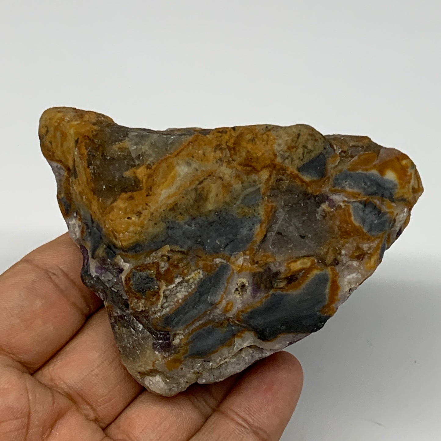 207.9g, 3.3"x2.3"x1.5" Fluorite Tumbled Rough Home Decor @Mexico, B18657