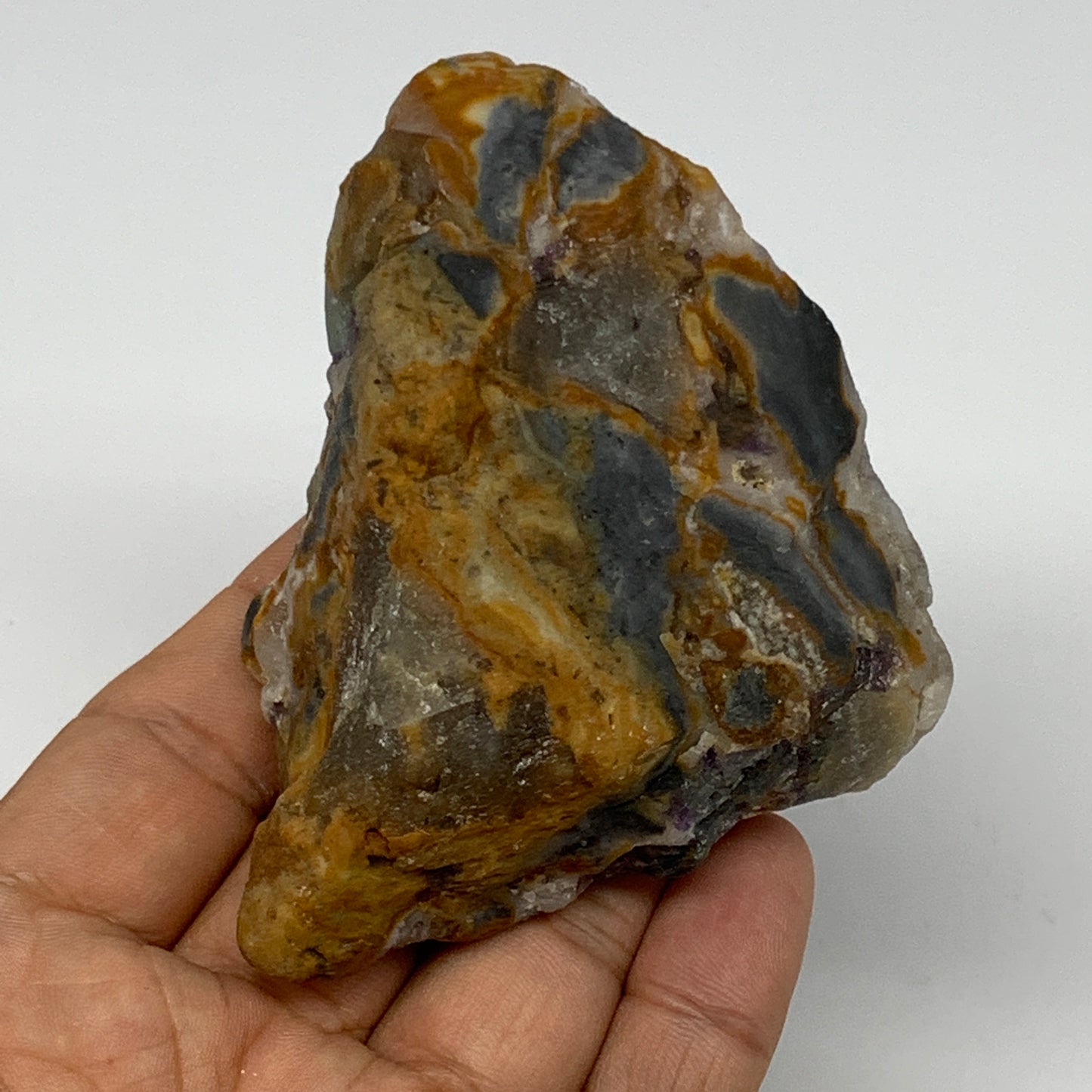 207.9g, 3.3"x2.3"x1.5" Fluorite Tumbled Rough Home Decor @Mexico, B18657