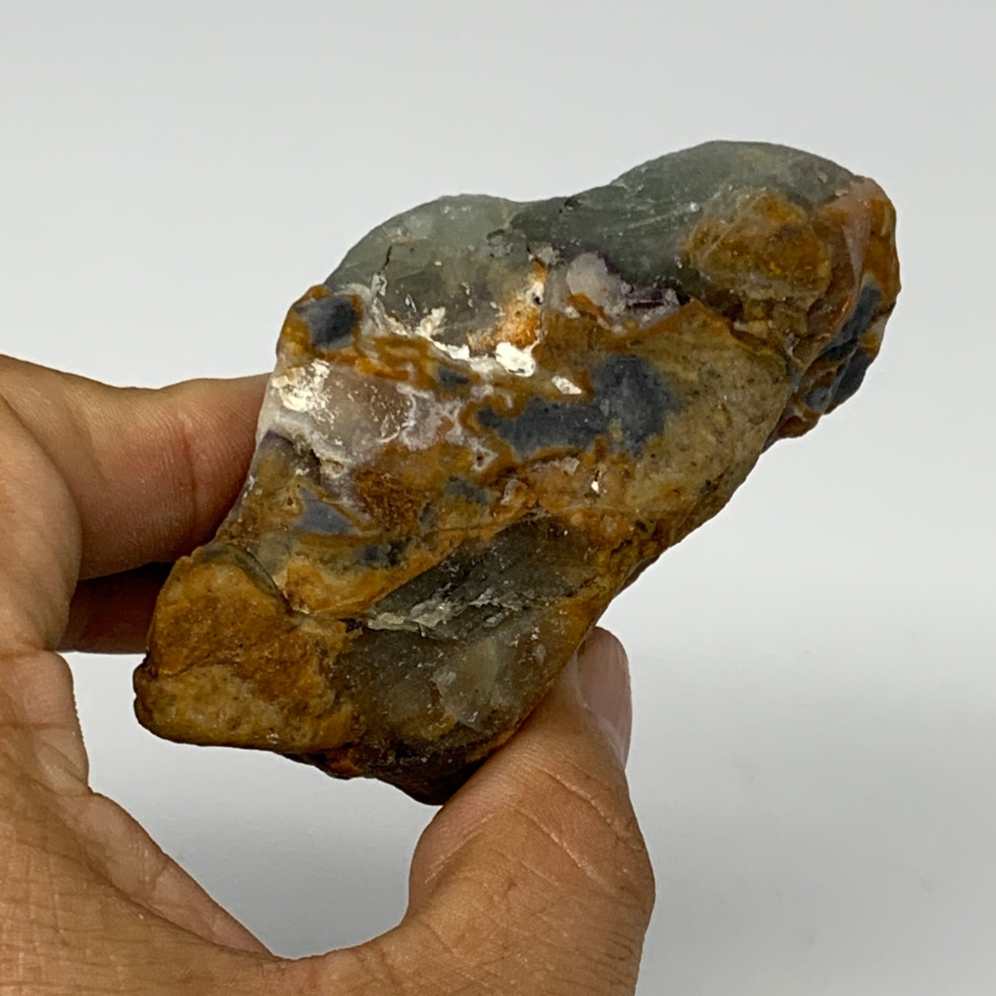 207.9g, 3.3"x2.3"x1.5" Fluorite Tumbled Rough Home Decor @Mexico, B18657