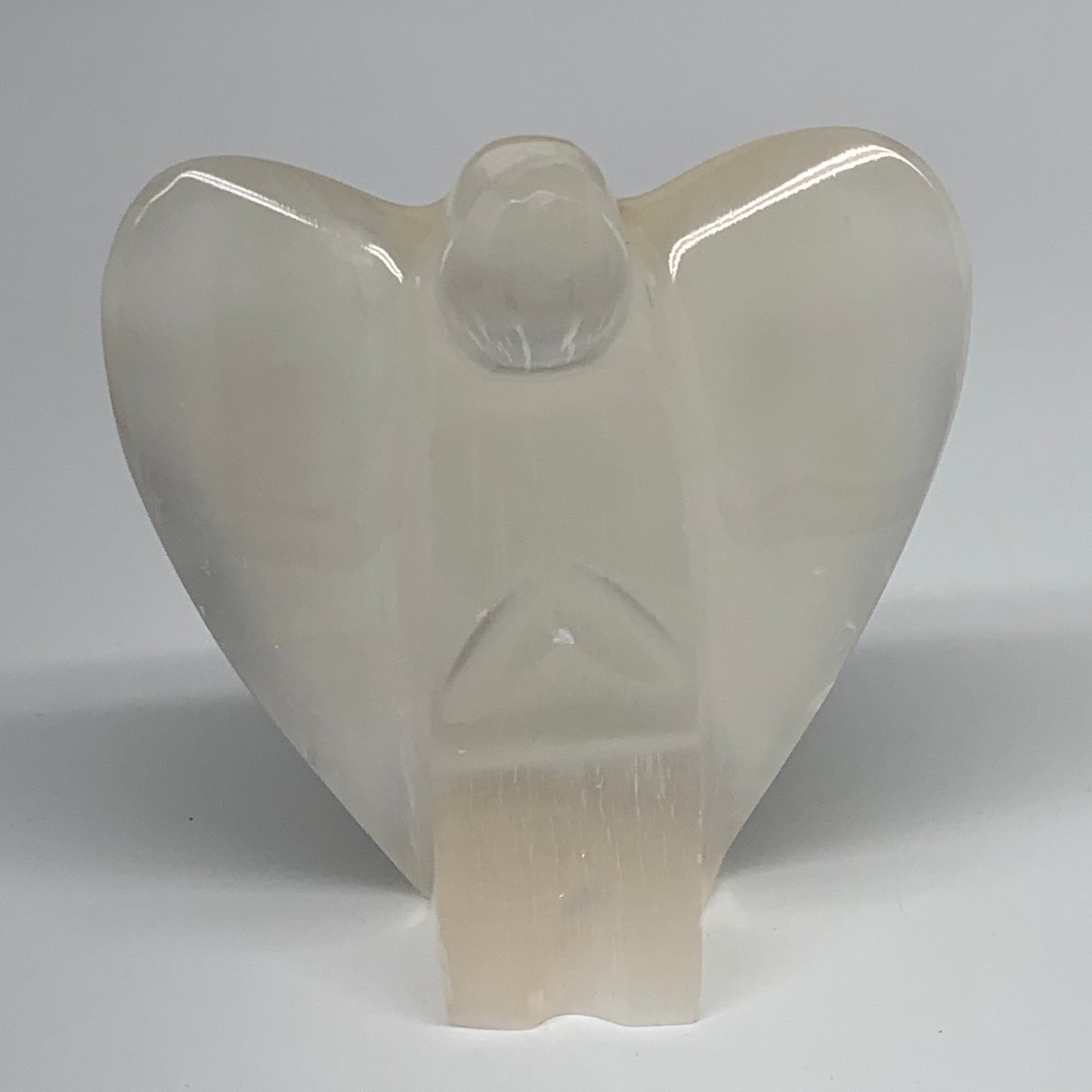 289g, 3.9"x3.4"x1.3"Natural Selenite (Satin Spar) Angel Crystal @Morocco,B8920