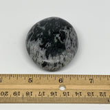 88.5g, 2.3"x1.9"x0.8", Indigo Gabro (Merlinite) Palm-Stone @Madagascar, B17905