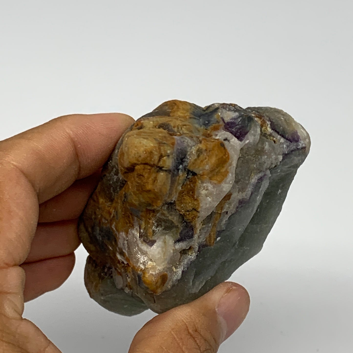 207.9g, 3.3"x2.3"x1.5" Fluorite Tumbled Rough Home Decor @Mexico, B18657